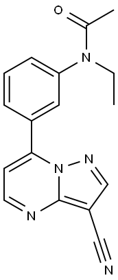 N-[3-(3-cyanopyrazolo[1,5-a]pyrimidin-7-yl)phenyl]-N-ethylacetamide(151319-34-5)